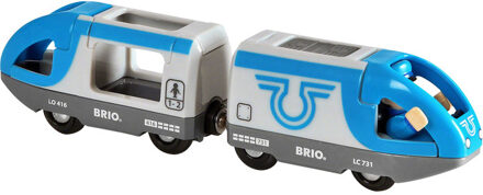 BRIO passagierstrein op batterij 33506 Blauw