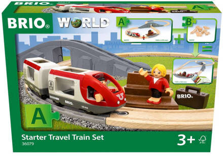 BRIO World Starter Travel Train Set Multikleur