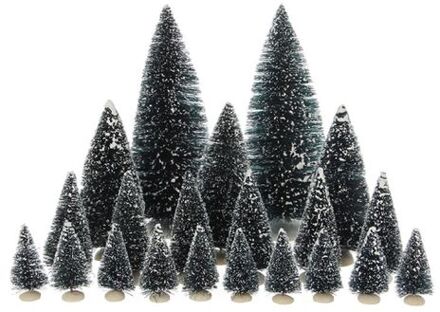 Bristle Trees - set of 21 Multikleur