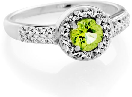 'Bristol' Dames 925 Sterling Zilveren Ring - Zilver ZR-7579/G - Q