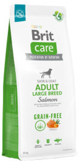 Brit 12kg Graanvrij Adult Large Breed Zalm & Aardappel Brit Care Hondenvoer