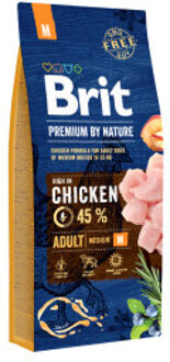 Brit 2x15kg Adult M Brit Premium by Nature Hondenvoer