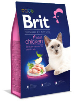 Brit Premium by Nature Adult kip kattenvoer 2 x 8 kg