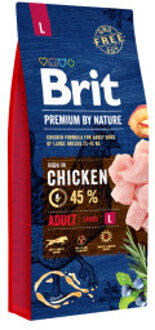 Brit Premium by Nature Adult L hondenvoer 2 x 15 kg