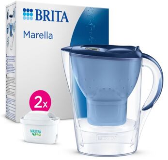 BRITA Marella Blauw 2,4L + 2 MAXTRA Pro ALL-IN-ONE waterfilters