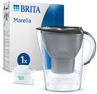 BRITA Marella incl. 1 MAXTRA PRO ALL-IN 1 Waterfilter Grafiet 2,4L Grijs