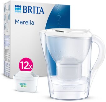 BRITA Marella Wit 2,4L Incl. 12 Waterfilters