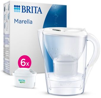 BRITA Marella Wit 2,4L Incl. 6 Waterfilters