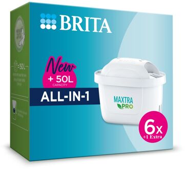 BRITA MAXTRA PRO AIO Filterpatronen - 6 + 1 Extra - Pure smaak, vermindert PFAS, chloor