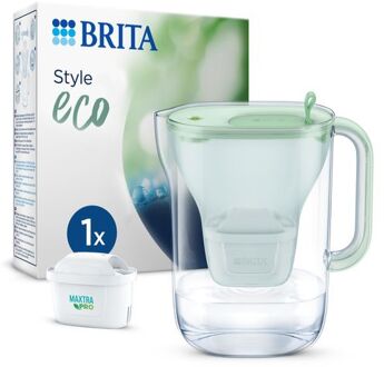 BRITA Style Eco Sea Green 2,4l +1 MAXTRA Pro All-in-One Waterfilter Groen