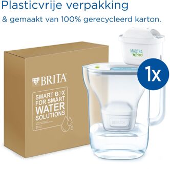 BRITA Style Waterfilterkan Blauw 2.4L - met 1 MAXTRA PRO AIO Filter - Duurzaam verpakt