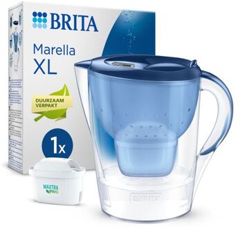 BRITA Waterfilterkan Marella Xl 3,5l - Blauw + 1 Maxtra Pro Aio