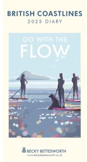 British Coastlines, Becky Bettesworth Deluxe Slim Diary 2025 - Calendars, Carousel