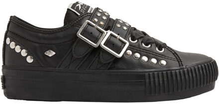 British Knights MIA - Dames Sneakers - Platform - Zwart met Studs - Maat 36