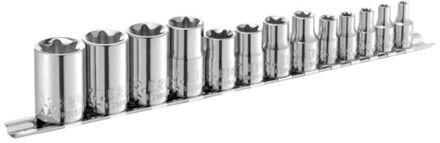 "Britool Expert E034801 13-delige 3/8"" Torx doppenset op rail"