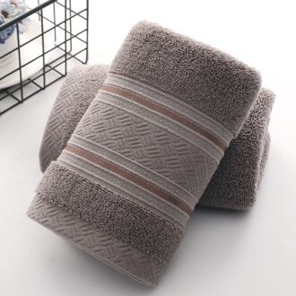 Britse Stijl Eenvoudige Effen Kleur Plain Patroon Man Washandje Reizen Hotel Badhanddoek Badjas Camping Gym Draagbare Gezicht Handdoeken Bruin