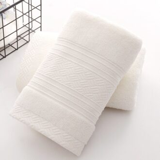 Britse Stijl Eenvoudige Effen Kleur Plain Patroon Man Washandje Reizen Hotel Badhanddoek Badjas Camping Gym Draagbare Gezicht Handdoeken wit