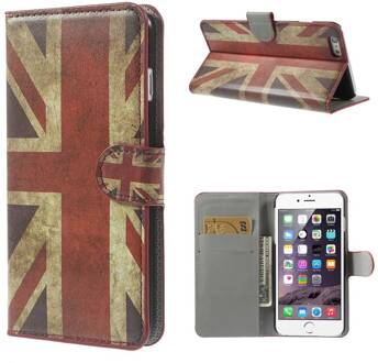 Britse vlag iPhone 8 en iphone 7 portemonnee hoes