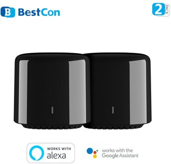 Broadlink RM4 Bestcon RM4C Mini Wifi Smart Universal Remote Voice Control Met Google Huis & Alexa Smart Home Hub 2-Pack