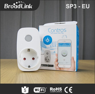 Broadlink SP3 Eu/Contros Slimme Draadloze Wifi Socket 16A 3500 W Remote Voeding Plug Ios Android Afstandsbediening