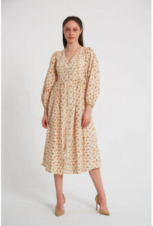 Broderie jurk m34891 Veelkleurig - 38