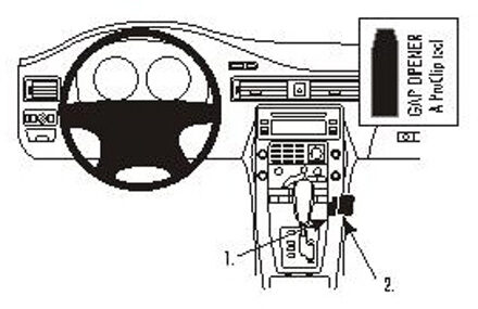 Brodit angled mount low voor Volvo S80 07