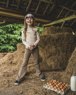 Broek 2532-7631-966 Bruin - 104