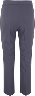 Broek in Dubbel Crepe Grijs - EU 42 / UK 14