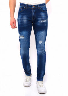 Broek met gaten slim fit dc Blauw - 33