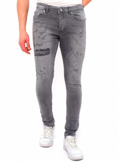Broek met gaten slim fit dc - maat 33 Grijs