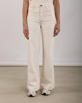 Broek nks09061 scarlet - maat M Ecru