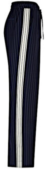 Broek srb4843 claudette sidetape pinstripe darkblue Blauw - 36