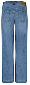 Broek srb4861 colette frontpatch stone used Blauw - 38