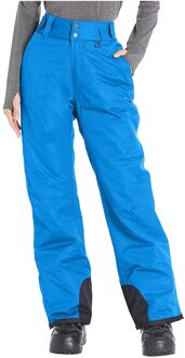 Broek Vrouwen Aislantes Geïsoleerde Sneeuw Overalls Effen Kleur Pocket Broek Broek Outdoor Camping Wandelen Waterdichte Broek blauw / XS