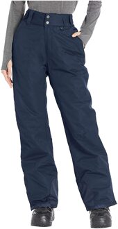 Broek Vrouwen Aislantes Geïsoleerde Sneeuw Overalls Effen Kleur Pocket Broek Broek Outdoor Camping Wandelen Waterdichte Broek marine / L