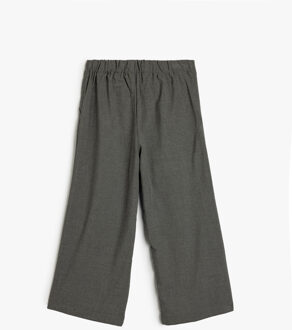 BROEKEN Normale taille Brede pijpen Broek Lichtgrijs