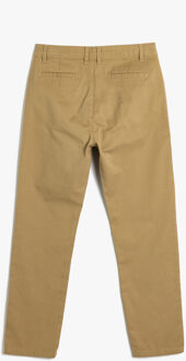 BROEKEN Normale taille chino Broek Camel