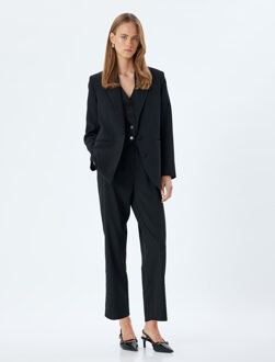 BROEKEN Normale taille Crop lengte (enkel) Broek Zwart