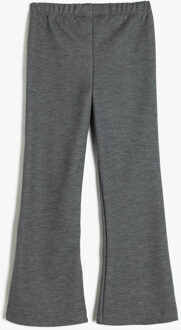 BROEKEN Normale taille Flare Broek Donkergrijs