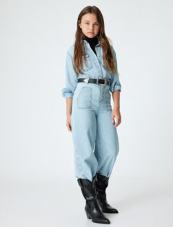 BROEKEN Normale taille Flare Jeansbroek Indigoblauw