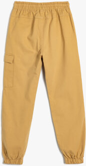 BROEKEN Normale taille Jogger Broek Beige