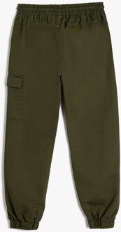 BROEKEN Normale taille Jogger Broek Kaki