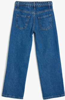 BROEKEN Normale taille Recht Jeansbroek Indigoblauw