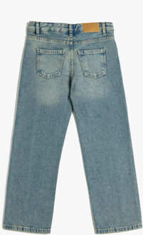 BROEKEN Normale taille Recht Jeansbroek Indigoblauw