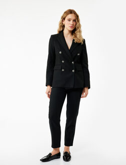 BROEKEN Vrouwelijke Hoge Taille Cigarette Broek Zwart