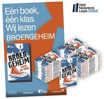 Broergeheim Schoolpakket Heel Nederland Leest Junior 2024 -  Emiel de Wild (ISBN: 9789059656994)