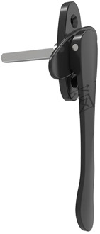 Broken Bridge Aluminum Alloy Casement Window Screen Window Handle Folding Door Sword-Shaped Thin Flat Square Steel Handle