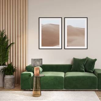 Bronco tafellamp met linnen kap Hoogte 50 cm donker hout, grijs