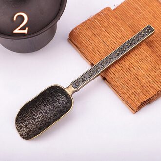 Brons Chinese Thee Lepels Koperen Thee Lepel Thee Bladeren Chooser Houder Chinese Kongfu Thee Gereedschap Accessoires N2
