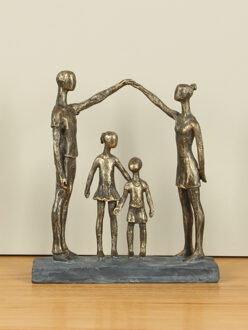 Bronslook beeld Geborgenheid, 30 cm